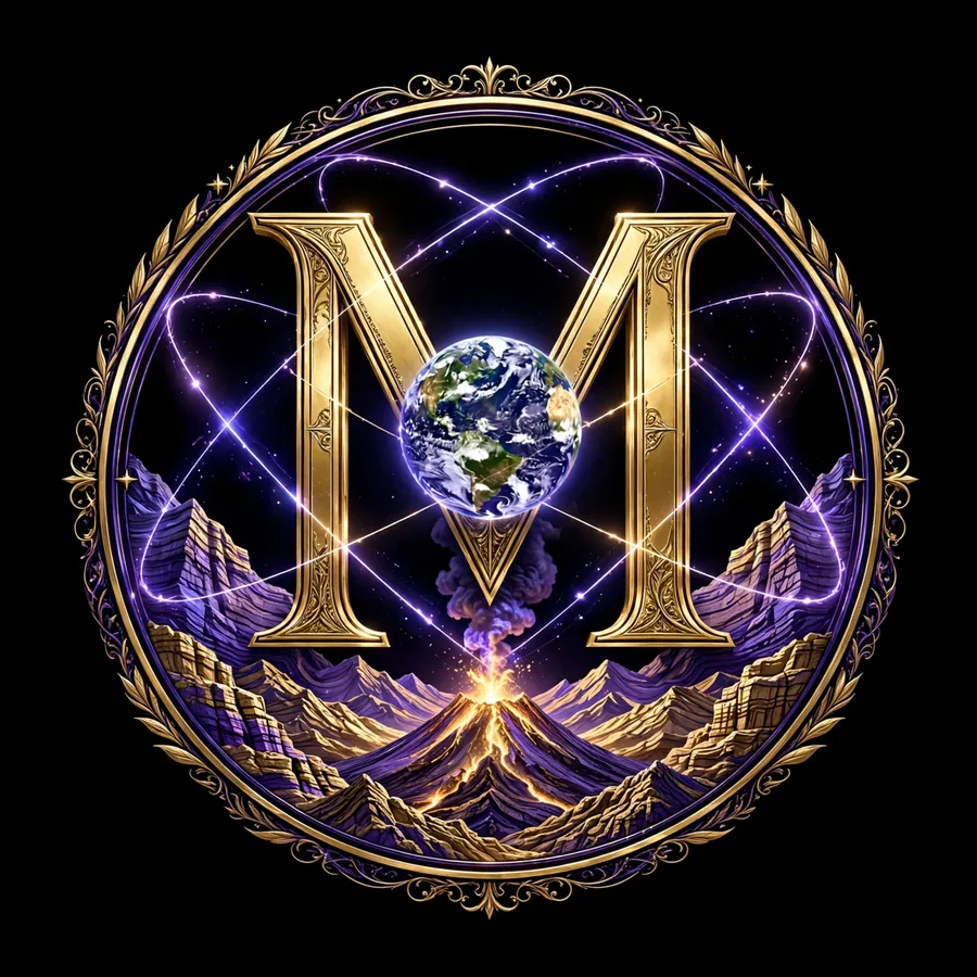 Emblema dorado de la categoría Ciencias de la Tierra