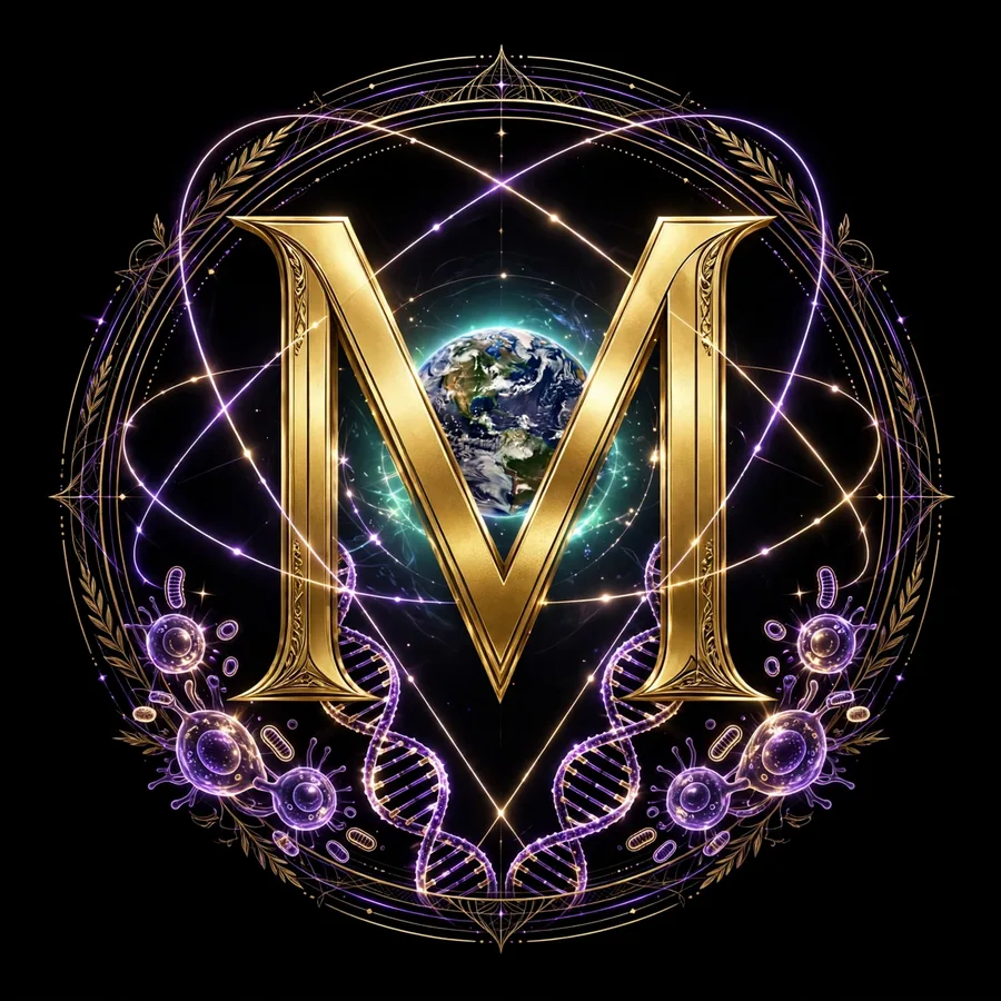 Emblema dorado de la categoría Biología