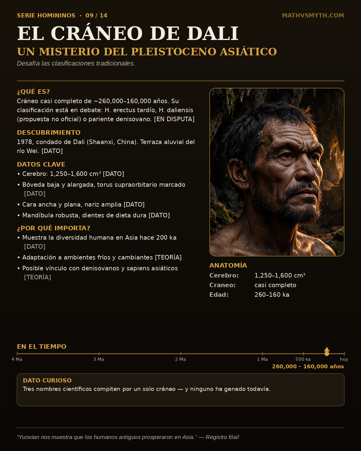 EL CRÁNEO DE DALI — Un misterio del Pleistoceno asiático